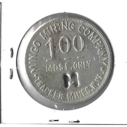 Mingo Mining Co Thatcher Mines W. Virginia $1.00 Medal XF