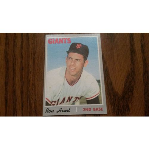 1970 Topps Card # 276 Ron Hunt Very Good (3) San Francisco Giants