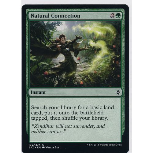 Magic the Gathering MTG Battle For Zendikar 179/274 Natural Connection