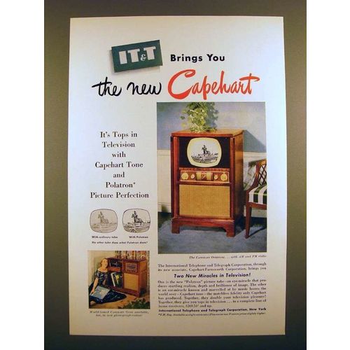 1950 IT&T Capehart Overture Television Ad!