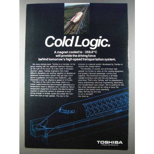 1980 Toshiba Bullet Train Development Ad - Cold Logic
