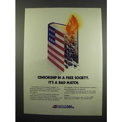 1984 People for the American Way Ad - Censorship