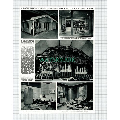 (X183) Economy Room Exhibition Anne & Christopher Moorey - 1961 Clip