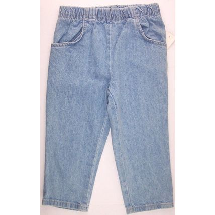 NWT Just Friends Girl's Beach Print Pink Top & Light Wash Denim Jeans, 2T