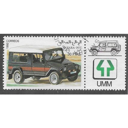 1992 30PTS 'SAHARA OCC. -VEHICLES' C.T.O FINE USED (EBID75-933)