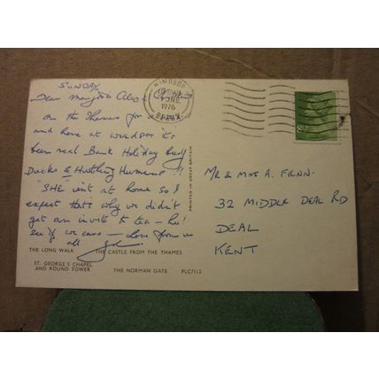 WINDSOR, BERKSHIRE used postcard multiview 1976 pm =