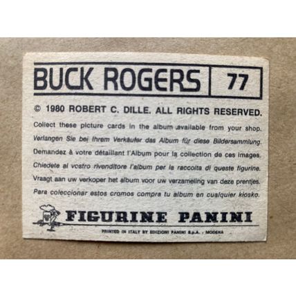 Buck Rogers Sticker # 77 (A) unused 1980 Panini