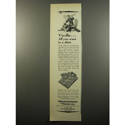 1950 Abercrombie & Fitch Viyella Shirts Advertisement - all you want in a shirt