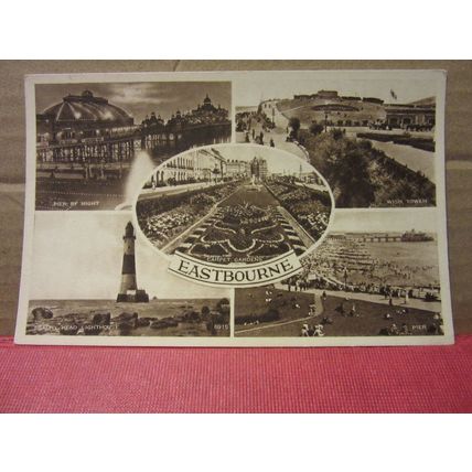 multiview, EASTBOURNE, SUSSEX unused postcard by Shoesmith & Etheridge =