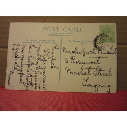 LEICESTER SQUARE, LONDON used antique postcard by Valentine 1904 pm =