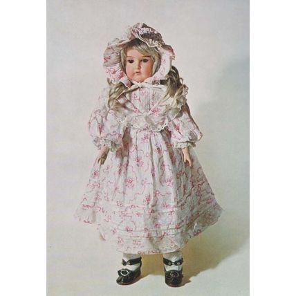 Bisque Doll LN Ziegler French Craft Toy Dolls Postcard