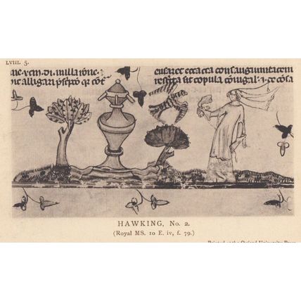 Medieval Nine Ten Pin Bowling Antique Sport Rare Old Skittles Postcard