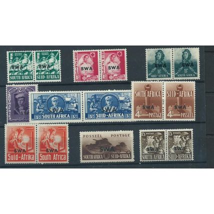 south west africa stamps war effort set hm pairs