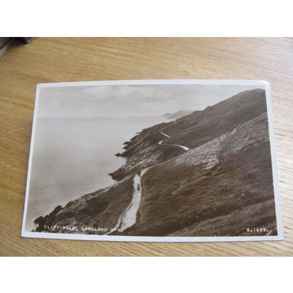 Real photo Postcard - Langland Bay, Gower Nr Swansea - Glamorgan, South Wales