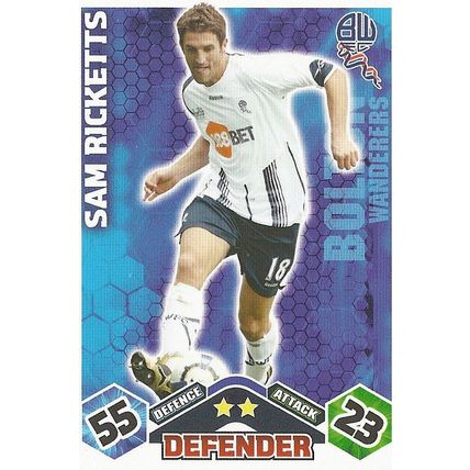 Match Attax 2009/10 Collection: Bolton Wanderers, Defender - Ricketts (Sam)