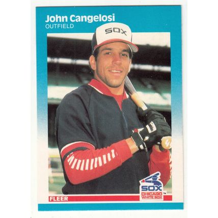 1987 Fleer John Cangelosi baseball Rookie card #489 - RC