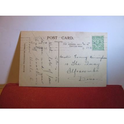 'PRISONERS IN THE DOCK' 5 PUPPY DOG used antique postcard RP by Rotary 1913 pm =