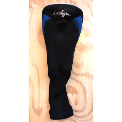 Walter Hagen AWS Golf Club Head Cover Sock Black Blue Silver 3i and 1w - Flaw