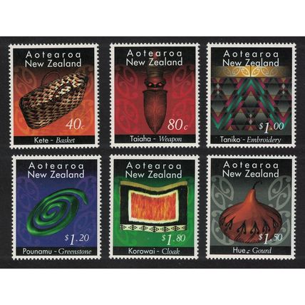 New Zealand Maori Crafts 6v 1996 MNH SG#1952-1957