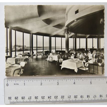 1958 postcard Saint Malo, Palais de la Cote D'Emeraude, Restaurant Panoramique