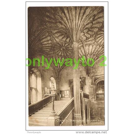 OXFORD, CHRIST CHURCH, STAIRCASE, OXFORDSHIRE, ENGLAND, 1910/20s?, Postcard
