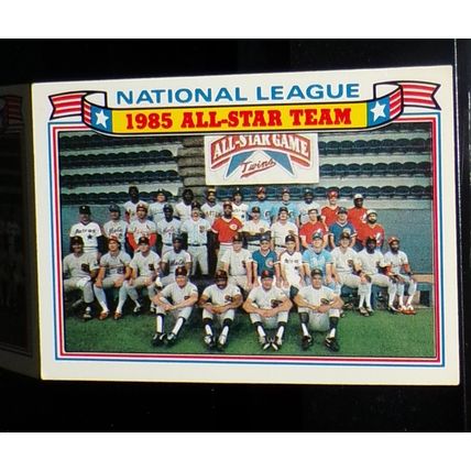 TOPPS 1986 NATIONAL LEAGUE ALL-STAR GAME COMMEMORATIVE SET CARD #22 OF 22