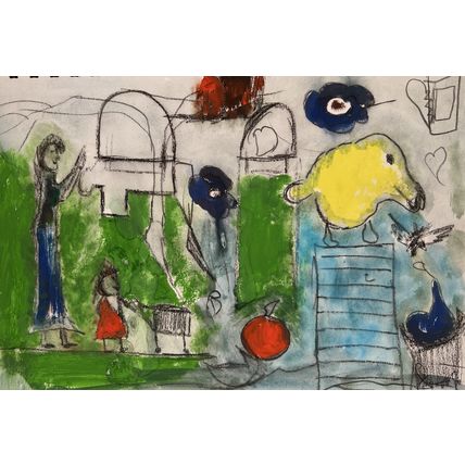 Drawing on paper David H Original
