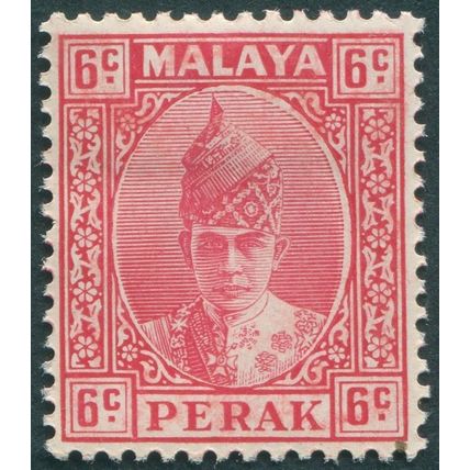 Perak 1939 6c scarlet SG109 unused