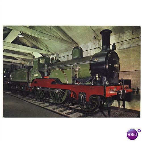 Railway Postcard NER Tennant 1463 YORK MUSEUM LNER 2-4-0 Loco