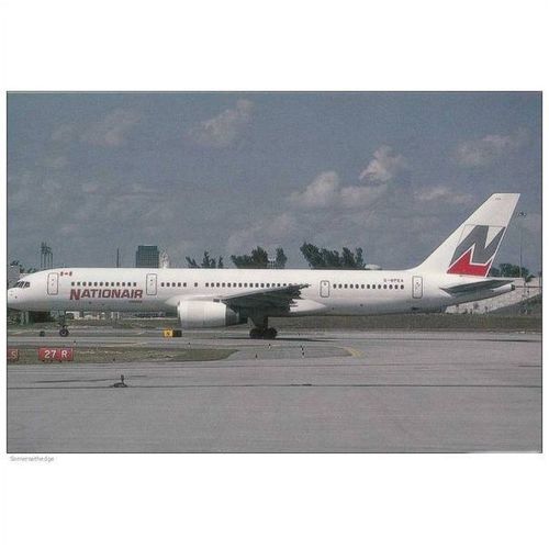Nationair Canada Boeing B757 236 ER Aircraft Postcard (A15160A)