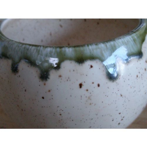 Decorative Speckled Drip Glaze Stoneware Bowl
