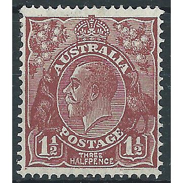 Australia 1936 SG126 1 1/2d Red-Brown Mounted Mint . ..