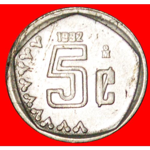 SUN STONE (1992-2002): MEXICO ★ 5 CENTAVOS 1992! LOW START ★ NO RESERVE!