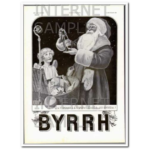 BYRRH 1931 Pour Les Privilegies Christmas French Leonnec vintage ad