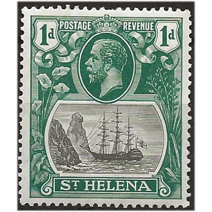 St Helena 1923 SG98 1d Grey & Green Mounted Mint . ..