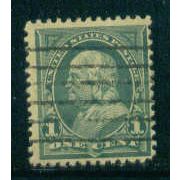 Used 279 1c Benjamin Franklin Barely Clears M04557
