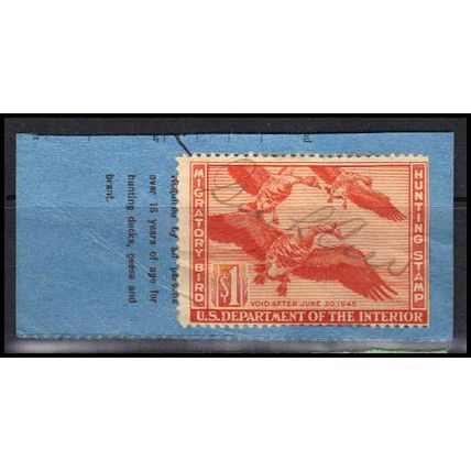 Used RW11 $1 White-Fronted Geese Average Plus K1897