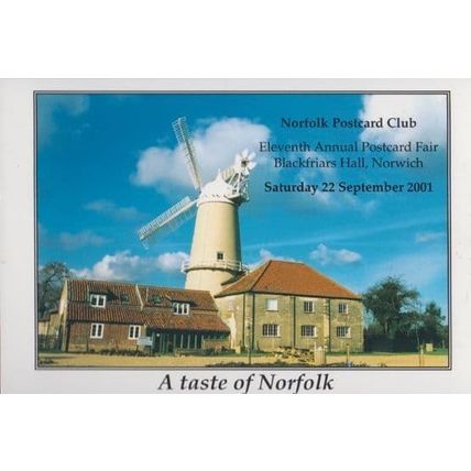 Downham Market Windmill Norfolk Fayre 2001 Souvenir Postcard
