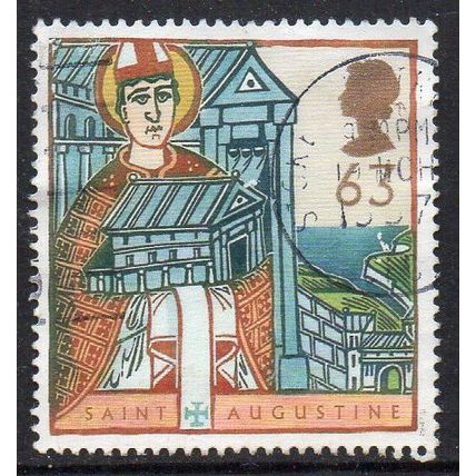 GB 1997 Religious Anniversaries - St Augustine with Model Cathedral 63p Used