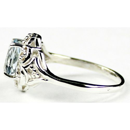 Aquamarine, 925 Sterling Silver Ring, SR125
