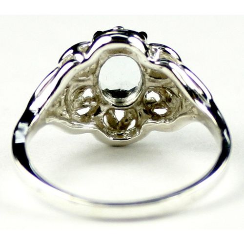 Aquamarine, 925 Sterling Silver Ring, SR125
