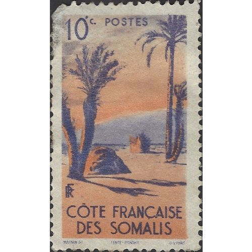 SOMALIA, Danakil tent, sand 1947, 10c
