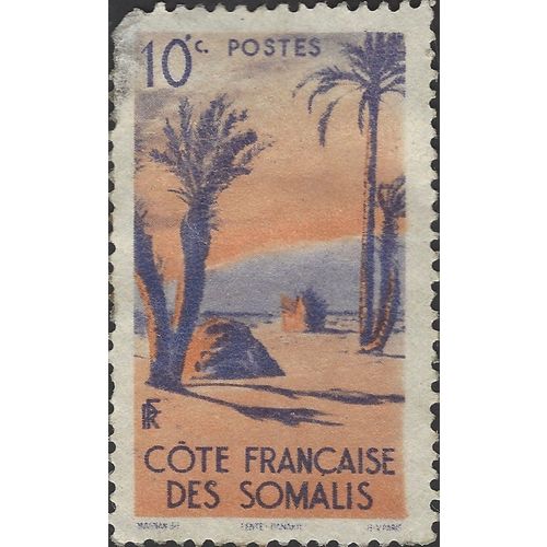 SOMALIA, Danakil tent, sand 1947, 10c