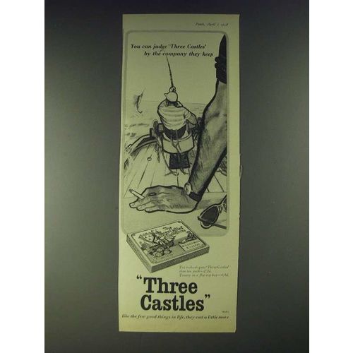 1958 Three Castles Cigarettes Ad - You can judge