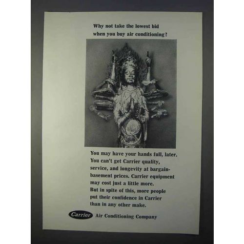 1966 Carrier Air Conditioning Ad - Why Not Lowest Bid?