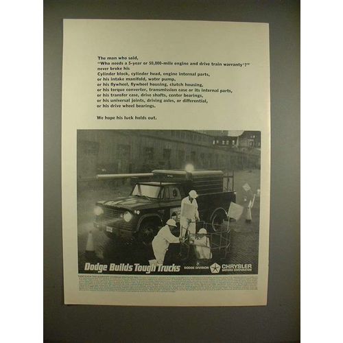 1966 Dodge Truck Ad - Who Needs 5 year Warranty