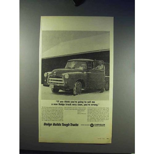 1966 Dodge Pickup Truck Ad - Sell Me Very Soon, Wrong