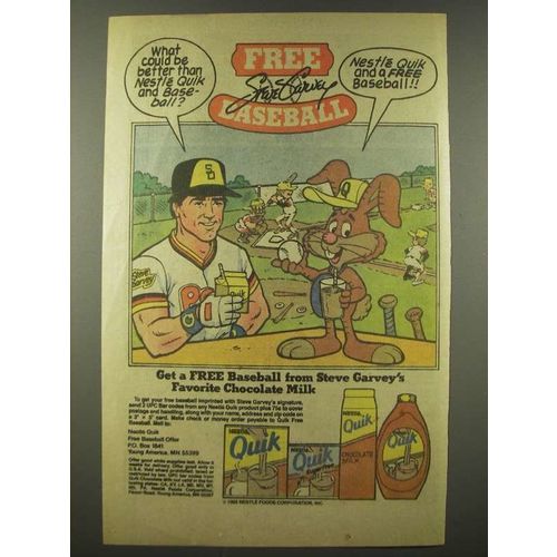 1986 Nestle Quik Ad - Steve Garvey