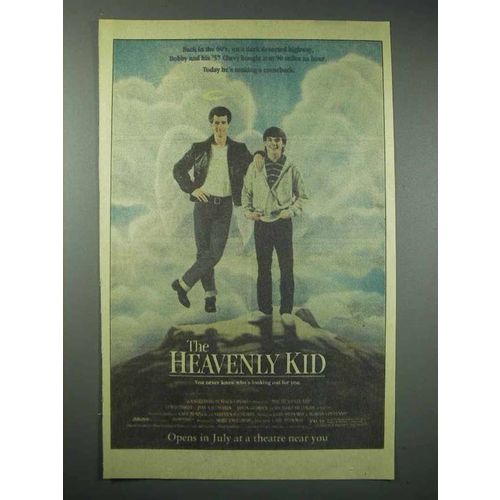 1986 The Heavenly Kid Movie Ad - Jason Gedrick