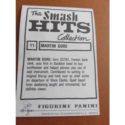 Smash Hits 1984 Panini Sticker No 11 Martin Gore